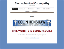 Tablet Screenshot of biomechanicalosteopathy.com